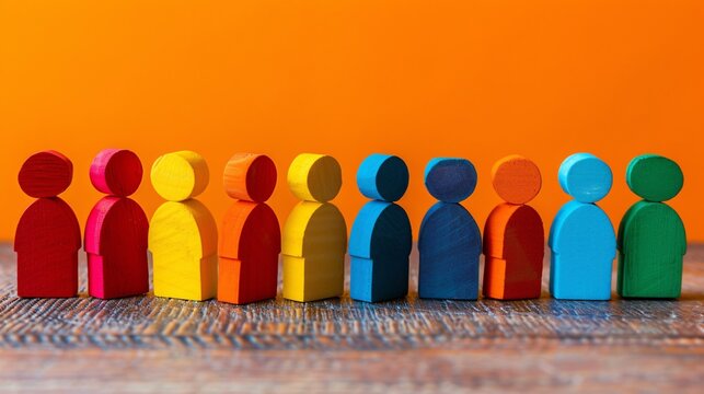 Vibrant human figures with diverse traits, interests, and abilities, categorized and targeted based on consumer behavior and purchasing capacity through marketing and segmentation.