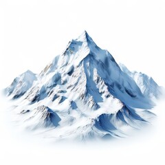 Fototapeta premium an ai generated image, snow covered mountains