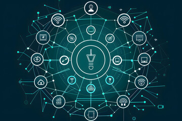 Network, connection, communication. Icon set collection.