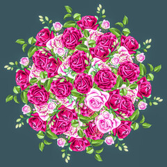 rose Amazing abstract background with 3d flower