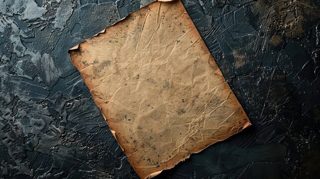 Old parchment on textured background, space for text.