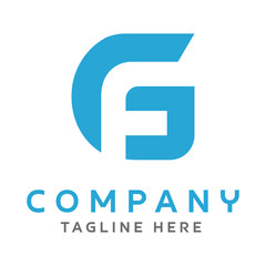 Letter GF Logo Design