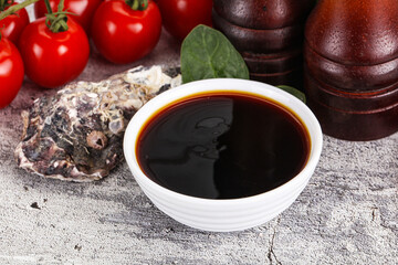 Asian Oyster sauce in the bowl