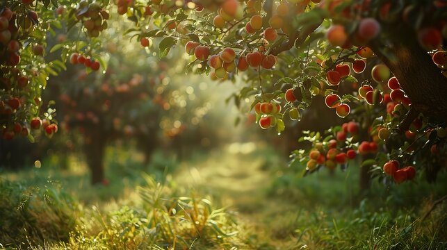 Apple Orchard in the Golden Hour