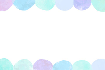 水彩風テクスチャフレーム。デザインのアクセントに。冬