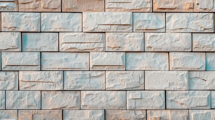 Obraz premium Expansive view of a building facade, featuring expertly crafted masonry, diverse materials, smooth and textured planes, a testament to skilled stonework