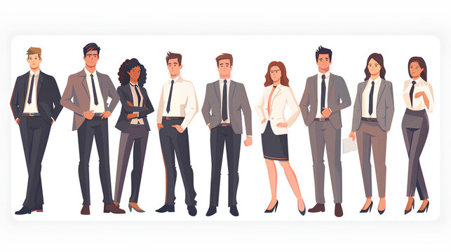 Business team. Isomeric business people vector set. Office life, Celebration,business success. Flat vector characters isolated on white background