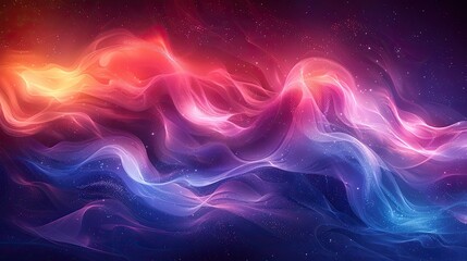 Fototapeta premium A vibrant neon gradient background with electric blues, pinks, and purples.