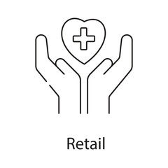 Retail Icon. Vector Icon Design