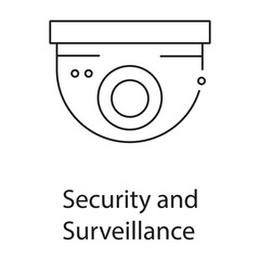 Security and Surveillanc Icon. Vector Icon Design