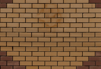 Brick wall background. Texture of old brown and red brick wall backgorund.