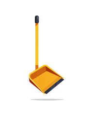 Dustpan vector isolated on white background.