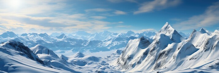 Snowy Mountain Range