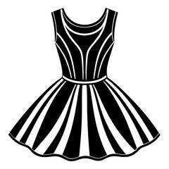 Female Dress,Woman Dress icon vector silhouette art vector illustration bundle set.