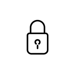 Lock Icon Minimal, Simple Logo Lock