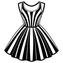 Female Dress,Woman Dress icon vector silhouette art vector illustration bundle set.