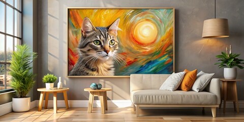 tiger in the living room