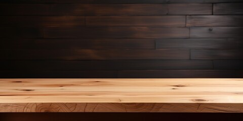 Wooden Tabletop with Rustic Background