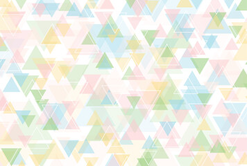 背景素材_三角形_パステルカラー