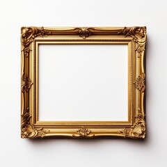 Gold Frame with Ornate Design