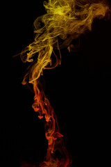 a fiery smoke