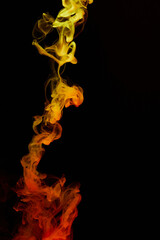 a fiery smoke