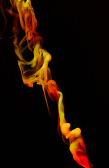 a fiery smoke