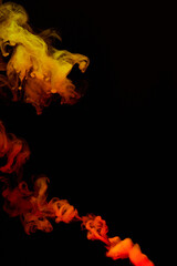 a fiery smoke