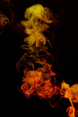 a fiery smoke