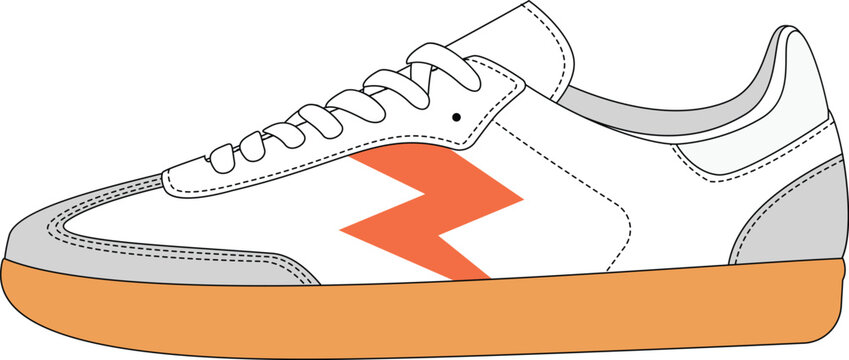 sneakers vector illustration