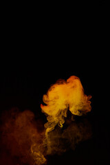 a fiery smoke