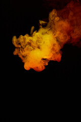 a fiery smoke