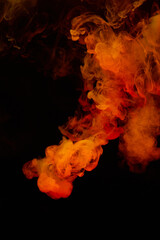 a fiery smoke