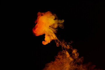 a fiery smoke