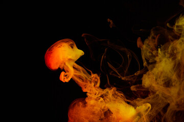a fiery smoke