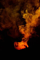 a fiery smoke
