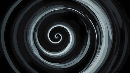 Illustrate an abstract composition focusing on 'Swirl' as the central theme