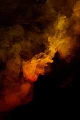 a fiery smoke