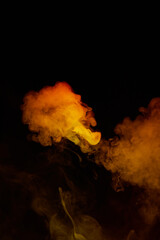 a fiery smoke