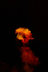 a fiery smoke