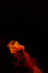 a fiery smoke