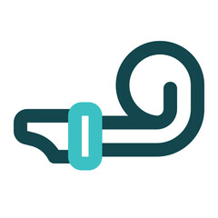 party whistle icon for illustration