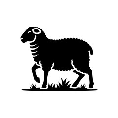 Ewe Vector Design - Ewe Silhouette - Ewe Illustration.