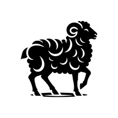 Ewe Vector Design - Ewe Silhouette - Ewe Illustration.