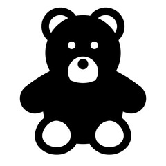 Teddy Bear Glyph Icon