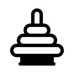 Obraz premium Wooden Toys Glyph Icon