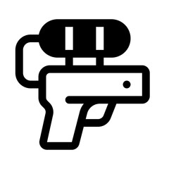 Water Gun Glyph Icon