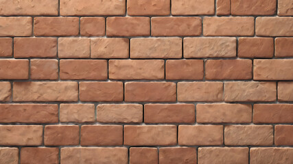 Fototapeta premium A raw wall of earthenware bricks texture background and material template. 