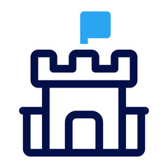 Sand Castle Mixed Icon