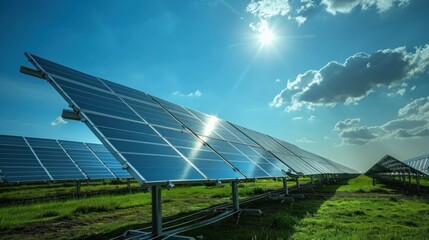 Solar Panels Bask in the Sunshine